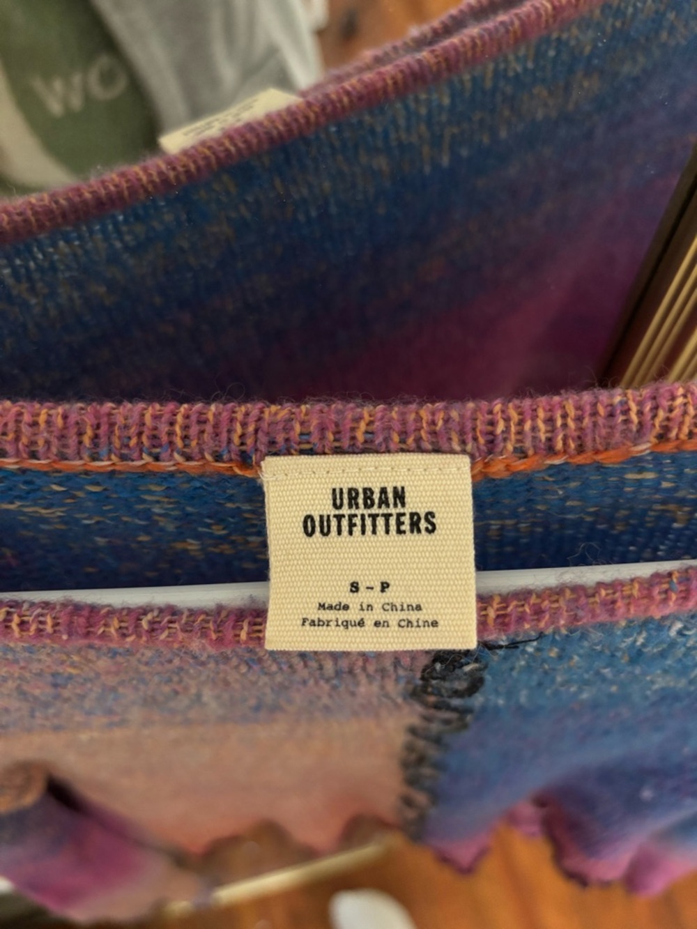Urban Outfitters Space-Dye Knit Seamed Top S - Picture 4 of 4